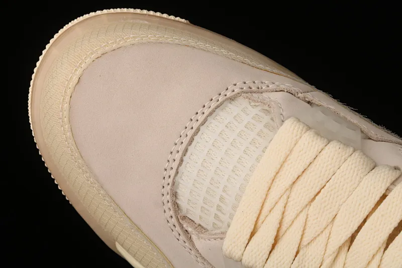 All categories Air Jordan Jordan series basketball shoes Air Jordan 4 pure original OF x Air Jordan 4 Retro "Cream/Sail" AJ4 Joe 4 mid-top retro casual sports culture basketball shoes CV9388-100